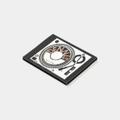 DENNIS-TURNTABLE POST-IT KLEBEZETTEL (angewinkelt)