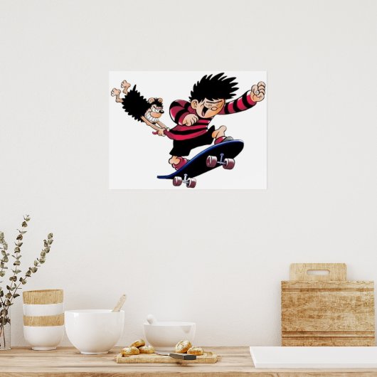 Dennis und Gnasher Poster (Küche)