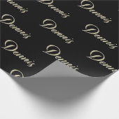 Dennis Vorname Name edles Geschenkpapier Papier (Ecke)