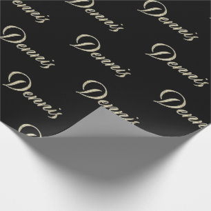 Dennis Vorname Name edles Geschenkpapier Papier
