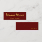 Dennis-Weine Mini Visitenkarte (Vorne/Hinten)