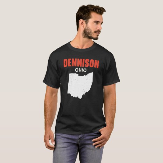 Dennison Ohio USA State America Travel Ohioan T-Shirt (Vorne ganz)