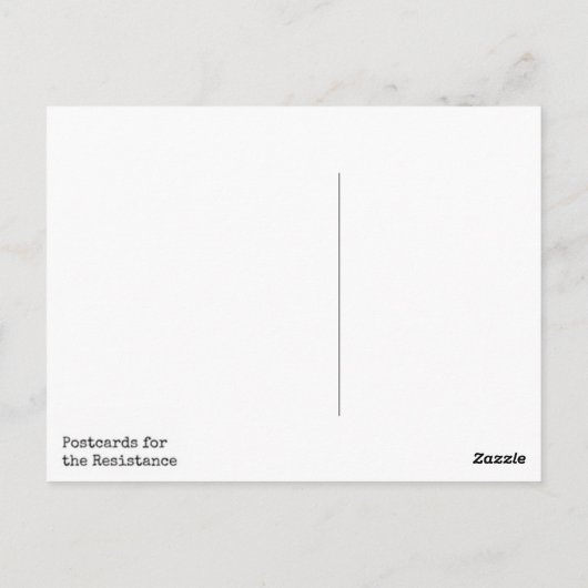 Dennoch beharrte sie auf der Postkarte (Rückseite)