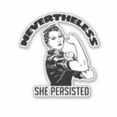 Dennoch beharrte sie darauf, aufkleber (Vorderseite)