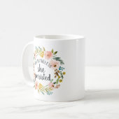 Dennoch beharrte sie darauf, | Blumenangebot Kaffeetasse (Vorderseite Links)