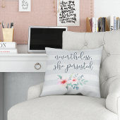 Dennoch beharrte sie darauf, kissen