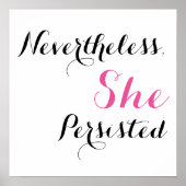 Dennoch beharrte sie darauf, poster (Vorne)