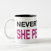 Dennoch bestand sie (2) fort zweifarbige tasse (Links)