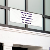 Dennoch bestand sie fort banner (Äußeres Gebäude)