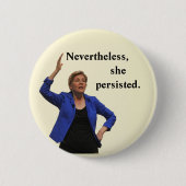 Dennoch bestand sie fort button (Vorderseite)