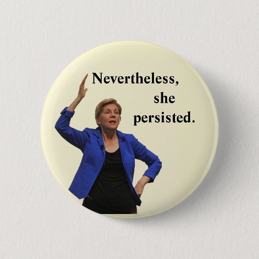 Dennoch bestand sie fort button (Vorderseite)