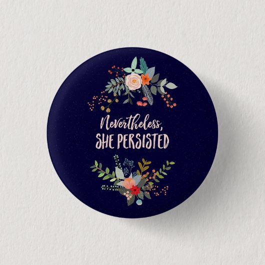 Dennoch bestand sie fort button (Vorderseite)