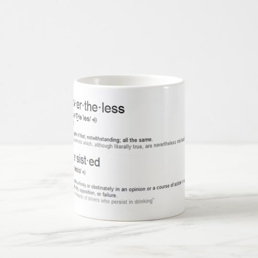 Dennoch bestand sie fort kaffeetasse (Mittel)