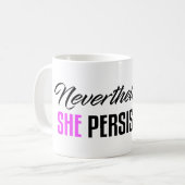 Dennoch bestand sie fort kaffeetasse (Vorderseite Links)