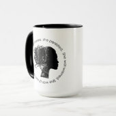 Dennoch bestand sie fort (Schwarzes) Tasse (Vorderseite Links)
