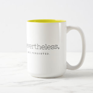 Dennoch bestand sie fort zweifarbige tasse