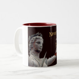 Dennoch bestand sie Gerechtigkeits-Tasse fort Zweifarbige Tasse