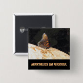 Dennoch bestand sie Knopf fort Button (Vorne & Hinten)