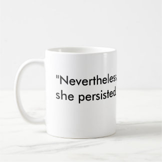 "Dennoch, bestand sie" mit PinkHat Eagle fort Kaffeetasse