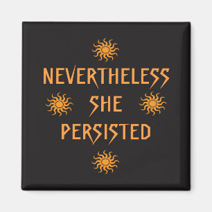 Dennoch bestand sie orange Sun-Magnet fort Magnet