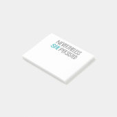 Dennoch bestand sie Post-It ist fort Klebezettel (angewinkelt)