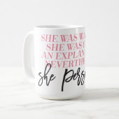 Dennoch bestand sie Tasse fort (Vorderseite Links)