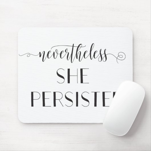 Dennoch bestand sie Zitat fort Mousepad (Mit Mouse)