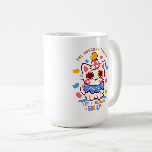 Dennoch bleibe ich Albern Kaffeetasse (VorderseiteRechts)