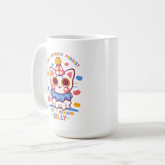 Dennoch bleibe ich Albern Kaffeetasse (Vorderseite Links)