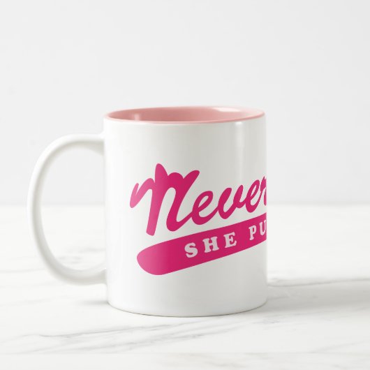 Dennoch sie purrsisted. zweifarbige tasse (Links)