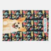 DENNY Corgi  - ArtMuse Küchenhandtücher Geschirrtuch (Horizontal)