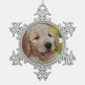 Denny Verzierung Schneeflocken Zinn-Ornament (Vorderseite)