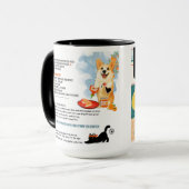 DENNY'S STUBBY SAUSAGES Corgi Art Muse Recipe  Tasse (Vorderseite Links)