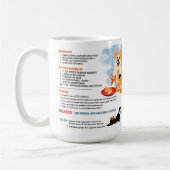 DENNY'S STUBBY WÜRSTCHEN Corgi Art Muse Rezept Kaffeetasse (Links)