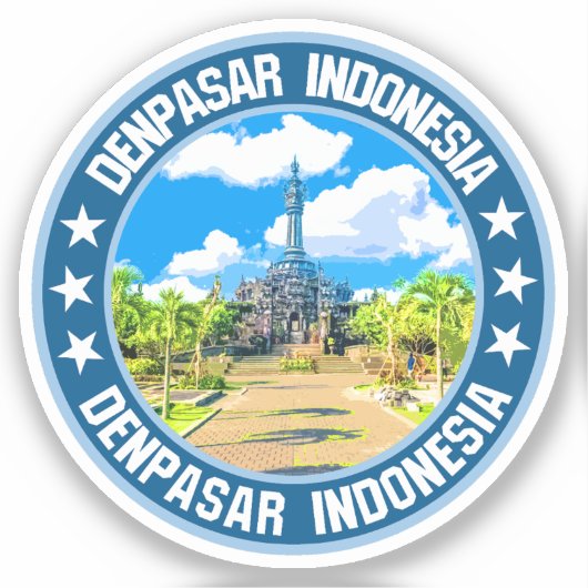 Denpasar Aufkleber (Vorderseite)