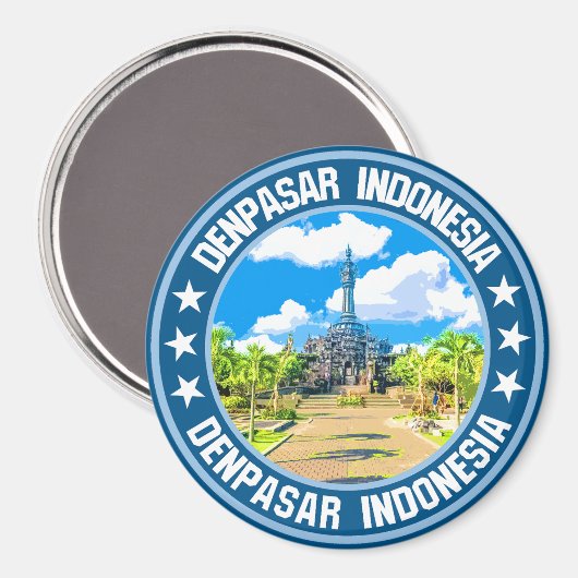 Denpasar Magnet (Vorderseite/Rückseite)