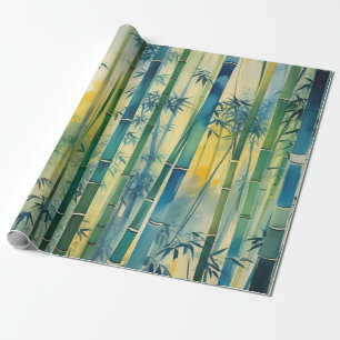 Dense Bamboo Forest at Sunset Geschenkpapier