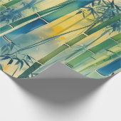 Dense Bamboo Forest at Sunset Geschenkpapier (Ecke)