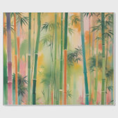Dense Bamboo Forest at Sunset Geschenkpapier (Flach)
