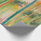 Dense Bamboo Forest at Sunset Geschenkpapier (Ecke)