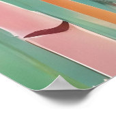 Dense Bamboo Forest at Sunset Poster (Ecke)