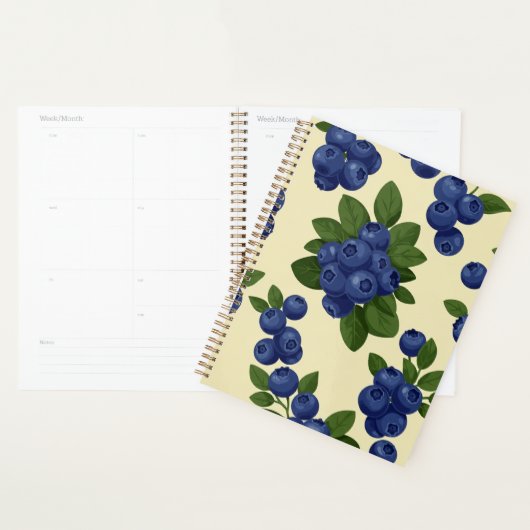 Dense Blueberry Nahtloses Muster Planer (Anzeige)