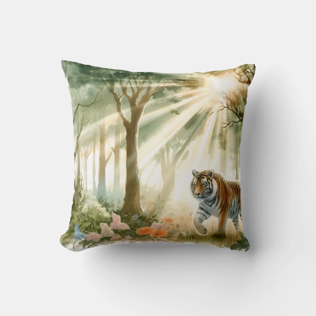 Dense Forest Tigers Kissen (Vorderseite)