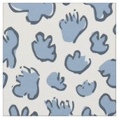 Dense Organic Terrazzo | Abstract Dusty Bluebell  Stoff (Nahaufnahme)