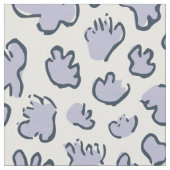 Dense Organic Terrazzo | Abstract Pale Periwinkle Stoff (Nahaufnahme)