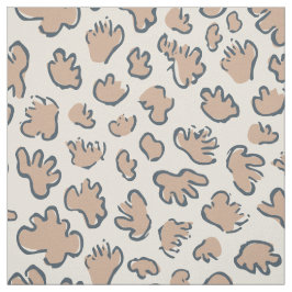 Dense Organic Terrazzo | Abstract Terracotta Stoff