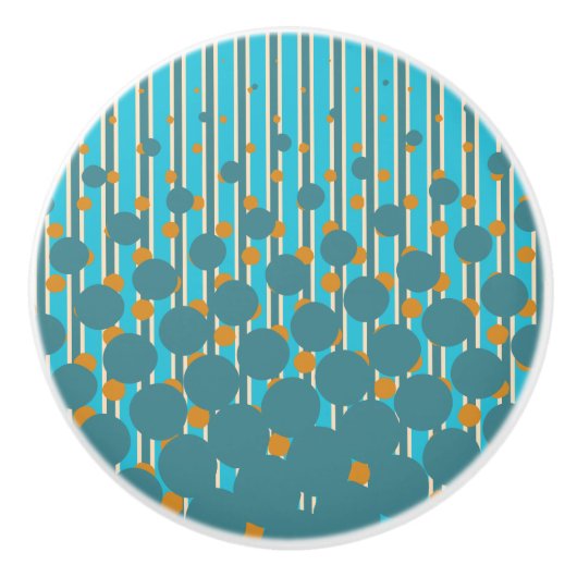 Density Design - Turquoise&Orange - Drawer Known Keramikknauf (Vorderseite)