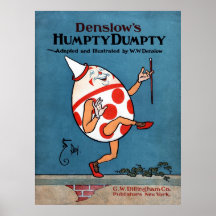 Denslow's Humpty Dumpty Book Cover Poster auf Canv