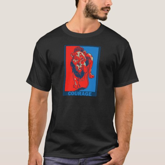 Denslows Zauberer von Oz:: Mut T-Shirt (Vorderseite)