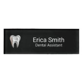 Dental Assistance Dentist Tooth Logo Namenschild (Vorderseite)